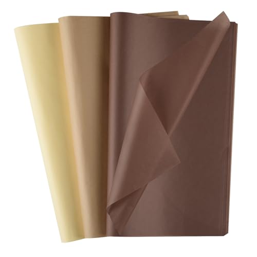 Morcheiong 60 Blatt Kratf braunes Seidenpapier, mehrfarbig, Kunst, Geschenkverpackung, Seidenpapier Großpackung, für DIY, Geburtstag, Hochzeit, Urlaub, Handwerk, Dekoration, Party Morcheiong 60 Blatt Kratf braunes Seidenpapier, mehrfarbig, Kunst, Geschenkverpackung, Seidenpapier Großpackung, für DIY, Geburtstag, Hochzeit, Urlaub, Handwerk, Dekoration, Party von Morcheiong