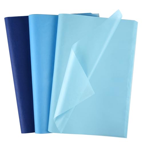 Morcheiong 60 Blatt blaues Seidenpapier, mehrfarbig, Kunst, Geschenkverpackung, Seidenpapier, Großpackung, Geschenkverpackung, für DIY, Geburtstag, Hochzeit, Urlaub, Handwerk, Dekoration, Party, Morcheiong 60 Blatt blaues Seidenpapier, mehrfarbig, Kunst, Geschenkverpackung, Seidenpapier, Großpackung, Geschenkverpackung, für DIY, Geburtstag, Hochzeit, Urlaub, Handwerk, Dekoration, Party, von Morcheiong