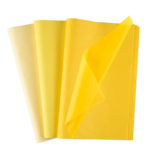 Morcheiong 60 Blatt gelbes Seidenpapier, mehrfarbig, Kunst, Geschenkverpackung, Seidenpapier, Großpackung, Geschenkverpackung, für DIY, Geburtstag, Hochzeit, Urlaub, Handwerk, Dekoration, Party, Morcheiong 60 Blatt gelbes Seidenpapier, mehrfarbig, Kunst, Geschenkverpackung, Seidenpapier, Großpackung, Geschenkverpackung, für DIY, Geburtstag, Hochzeit, Urlaub, Handwerk, Dekoration, Party, von Morcheiong