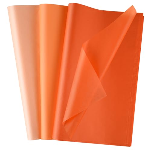 Morcheiong 60 Blatt orangefarbenes Seidenpapier, mehrfarbig, Kunst, Geschenkverpackung, Seidenpapier, Großpackung für DIY, Geburtstag, Halloween, Erntedankfest, Hochzeit, Urlaub, Handwerk, Dekoration, Morcheiong 60 Blatt orangefarbenes Seidenpapier, mehrfarbig, Kunst, Geschenkverpackung, Seidenpapier, Großpackung für DIY, Geburtstag, Halloween, Erntedankfest, Hochzeit, Urlaub, Handwerk, Dekoration, von Morcheiong