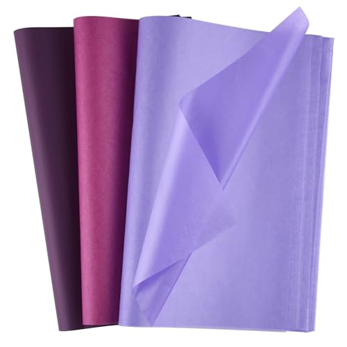 Morcheiong 60 Blatt violettes Seidenpapier, mehrfarbig, Kunst, Geschenkverpackung, Seidenpapier, Großpackung für DIY, Geburtstag, Halloween, Hochzeit, Urlaub, Handwerk, Dekoration, Party, Festival (50 Morcheiong 60 Blatt violettes Seidenpapier, mehrfarbig, Kunst, Geschenkverpackung, Seidenpapier, Großpackung für DIY, Geburtstag, Halloween, Hochzeit, Urlaub, Handwerk, Dekoration, Party, Festival (50 von Morcheiong