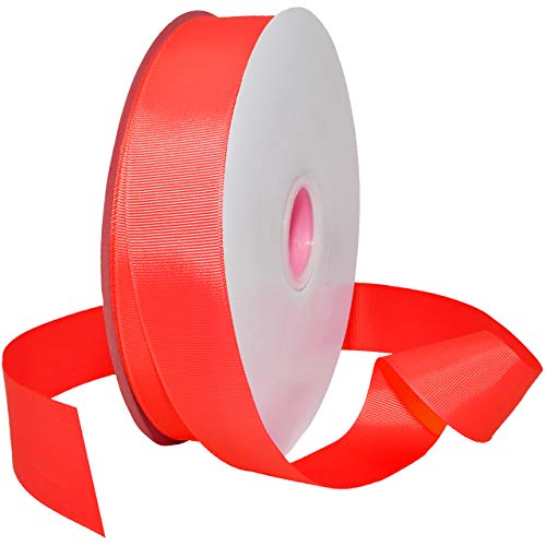 Morex Ribbon 06638/00-600 Ripsband Band, Polyester, Neon-Orange, 1.5" x 100 Yd, 91 Meter von Morex Ribbon