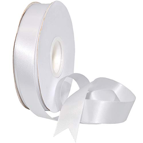 Morex Ribbon 088 Double Face Satin Band, Polyester, Weiss/opulenter Garten, 1 Count (Pack of 1) von Morex Ribbon