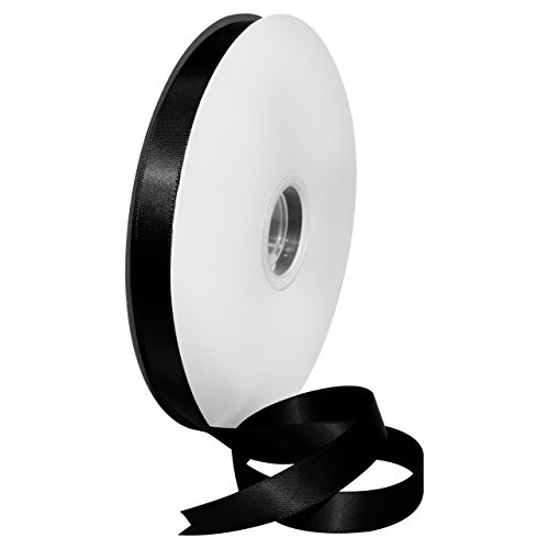 Morex Ribbon 08816/00-030 Doppelseitiges Satinband, 1,6 cm x 91,4 m, schwarzes Band für Geschenkverpackungen, Geschenkkarten, Satinkleid, Seidenbänder zum Basteln, Hochzeitsgeschenke Morex Ribbon 08816/00-030 Doppelseitiges Satinband, 1,6 cm x 91,4 m, schwarzes Band für Geschenkverpackungen, Geschenkkarten, Satinkleid, Seidenbänder zum Basteln, Hochzeitsgeschenke von Morex Ribbon