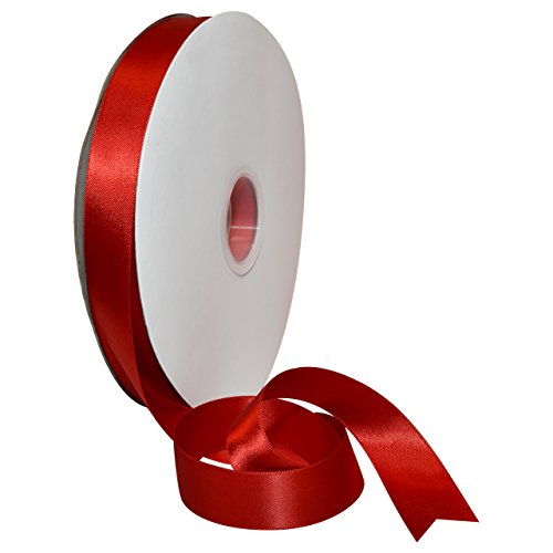 Morex Ribbon 08822/00-250 Doppelseitiges Satinband, 2,2 cm x 91,4 m, rotes Band für Geschenkverpackungen, Geschenkkarten, Satinkleid, Seidenbänder zum Basteln, Hochzeitsgeschenke Morex Ribbon 08822/00-250 Doppelseitiges Satinband, 2,2 cm x 91,4 m, rotes Band für Geschenkverpackungen, Geschenkkarten, Satinkleid, Seidenbänder zum Basteln, Hochzeitsgeschenke von Morex Ribbon