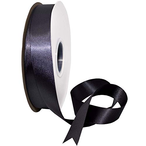 Morex Ribbon 08822/50-077 Double Face Satin Band, Polyester, Dunkelgrau, 7/8" x 50 Yd von Morex Ribbon