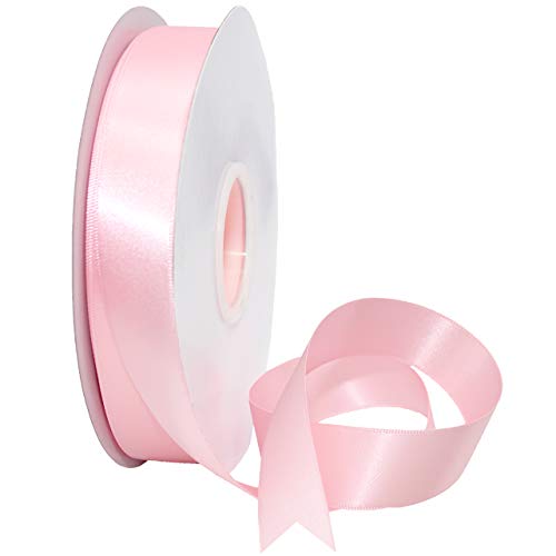 Morex Ribbon 08822/50-117 Doppelseitiges Satinband, 2,2 cm x 45,7 m, hellrosa Band für Geschenkverpackungen, Geschenkkarten, Satinkleid, Seidenbänder zum Basteln, Hochzeitsgeschenke Morex Ribbon 08822/50-117 Doppelseitiges Satinband, 2,2 cm x 45,7 m, hellrosa Band für Geschenkverpackungen, Geschenkkarten, Satinkleid, Seidenbänder zum Basteln, Hochzeitsgeschenke von Morex Ribbon