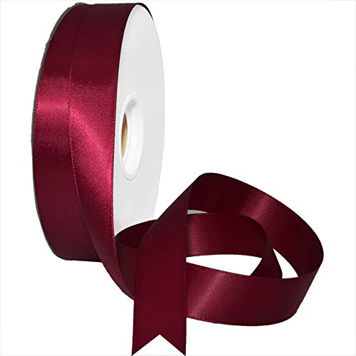 Morex Ribbon 08822/50-275 Double Face Satin Band, Polyester, wein, 7/8" x 50 Yd von Morex Ribbon