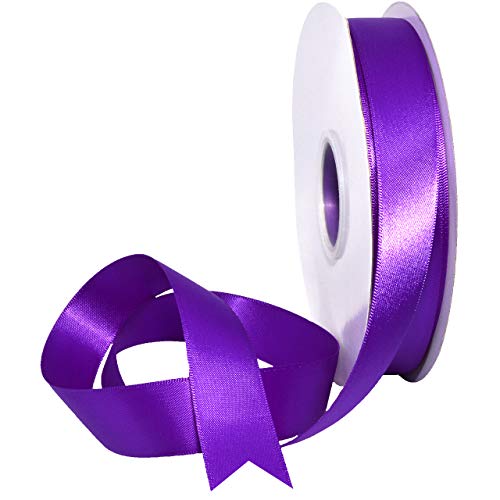 Morex Ribbon 08822/50-465 Double Face Satin Band, Polyester, Violett, 7/8" x 50 Yd von Morex Ribbon