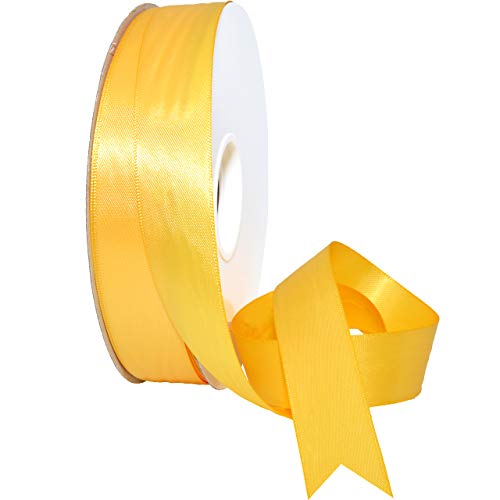 Morex Ribbon 08822/50-660 Doppelseitiges Satinband, 2,2 cm x 45,7 m, gelbgoldenes Band für Geschenkverpackungen, Geschenkkarten, Satinkleid, Seidenbänder zum Basteln, Hochzeitsgeschenke Morex Ribbon 08822/50-660 Doppelseitiges Satinband, 2,2 cm x 45,7 m, gelbgoldenes Band für Geschenkverpackungen, Geschenkkarten, Satinkleid, Seidenbänder zum Basteln, Hochzeitsgeschenke von Morex Ribbon