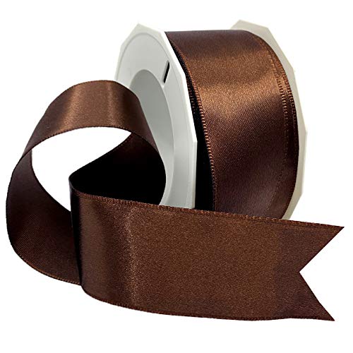 Morex Ribbon 09609/10-237 Wired Satin Band, Polyester, braun, 1-1/2 inch by 10 yards von Morex Ribbon