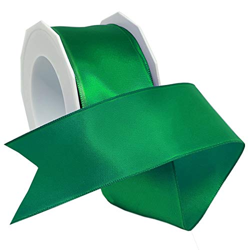 Morex Ribbon 09609/10-607 Satin mit Draht Band, Polyester, smaragdgrün, 1-1/2 inch by 10 yards, 9 Meter von Morex Ribbon