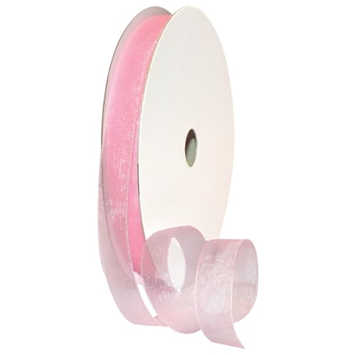 Morex Ribbon 91803/100-020 Organdy Nylonband, 1,6 cm x 91,4 m, Blush Pink von Morex Ribbon
