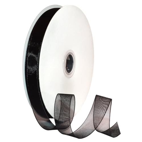 Morex Ribbon 91803/100-613 Organdy Nylonband, 1,6 cm x 91,4 m, Naturschwarz Morex Ribbon 91803/100-613 Organdy Nylonband, 1,6 cm x 91,4 m, Naturschwarz von Morex Ribbon