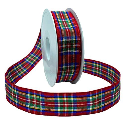 Morex Ribbon 97525/25-07 Edinburgh Band, Polyester, Tartanmuster, 1 Inch by 27 yards von Morex Ribbon