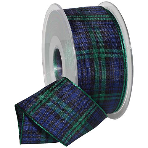 Morex Ribbon 97540/25-09 Edinburgh Band, 100% Polyester, kariert Schwarz/Grün, 1.5 inches by 27 yards, 24 Meter Morex Ribbon 97540/25-09 Edinburgh Band, 100% Polyester, kariert Schwarz/Grün, 1.5 inches by 27 yards, 24 Meter von Morex Ribbon