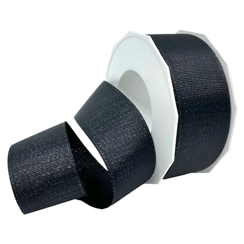 Morex Ribbon Dazzle Glitzer-Ripsband, 3,8 cm x 20 m, Schwarz (99009/20-030) von Morex Ribbon