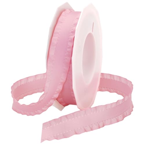 Morex Ribbon Doppel-Rüschenband, 2,2 cm x 16,5 m, Hellrosa (96505/15-022) von Morex Ribbon