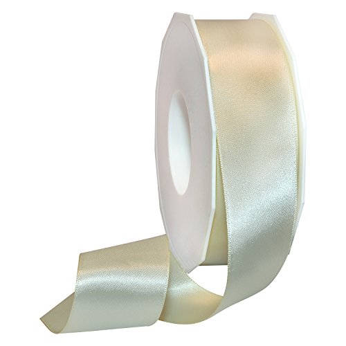 Morex Ribbon Doppelseitiges Satin Band, Nylon, elfenbeinfarben, 1.5" x 50 Yd, 45 von Morex Ribbon