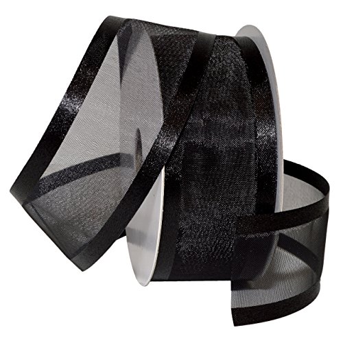 Morex Ribbon Durchsichtiges Satinband, schwarz Morex Ribbon Durchsichtiges Satinband, schwarz von Morex Ribbon