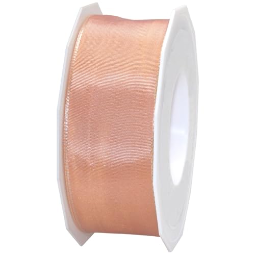 Morex Ribbon Französisches Lyon-Stoffband, 3,8 cm x 27 m, pfirsichfarben (46440/25-123) von Morex Ribbon