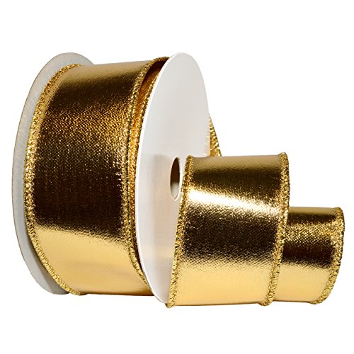 Morex Ribbon Laméband mit Draht, 3,8 cm x 9,1 m, goldfarben Morex Ribbon Laméband mit Draht, 3,8 cm x 9,1 m, goldfarben von Morex Ribbon