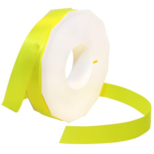Morex Ribbon Neon Brights Satin, 2,2 cm x 45,7 m, Neon-Zitronengelb (08722/50-615) von Morex Ribbon