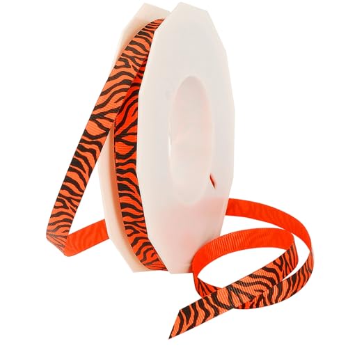 Morex Ribbon Neon-Zebra-Ripsband, 0,9 cm x 20 m, Mandarine (33809/20-629) von Morex Ribbon
