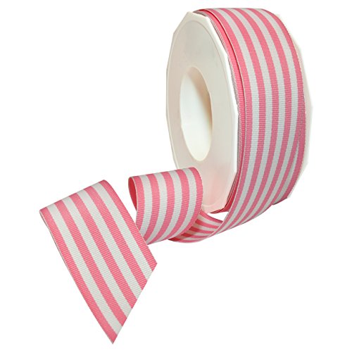 Morex Ribbon Ripsband, gestreift, 3,8 cm x 20 m, Pink von Morex Ribbon