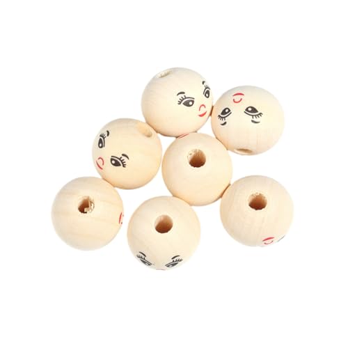 Morkite Lächeln Gesicht Holzperle, 200Pcs Holzperlen Mit Gesicht Holzkugeln Mit Gesicht Für Sorgenwurm Holzkugeln Mit Gesicht Holzperlen Natur 20mm Mit Gesicht Für Schmuck Machen Zubehör Morkite Lächeln Gesicht Holzperle, 200Pcs Holzperlen Mit Gesicht Holzkugeln Mit Gesicht Für Sorgenwurm Holzkugeln Mit Gesicht Holzperlen Natur 20mm Mit Gesicht Für Schmuck Machen Zubehör von Morkite