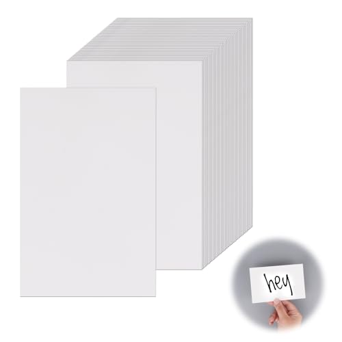 Morocket 100 Stück Kraftpapier Karten, 14.5 x 9.5 cm, Weiße A6 Blanko Postkarten zum Selbstgestalten, 350 g/m², Karteikarten Moderationskarten Weiß für DIY, Hochzeitseinladungen, Danksagungskarten Morocket 100 Stück Kraftpapier Karten, 14.5 x 9.5 cm, Weiße A6 Blanko Postkarten zum Selbstgestalten, 350 g/m², Karteikarten Moderationskarten Weiß für DIY, Hochzeitseinladungen, Danksagungskarten von Morocket