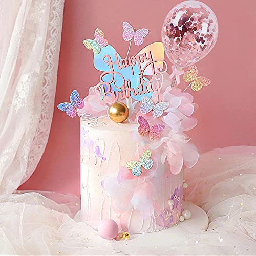 Morofme 12pcs Gradient Sequins Butterfly Cake Toppers, Rose Gold Confetti Balloon Cake Supplies, Glitter Butterfly Cupcake Toppers Picks, Butterfly Cake Decorations for Birthday Wedding Fairy Party Morofme 12pcs Gradient Sequins Butterfly Cake Toppers, Rose Gold Confetti Balloon Cake Supplies, Glitter Butterfly Cupcake Toppers Picks, Butterfly Cake Decorations for Birthday Wedding Fairy Party von Morofme