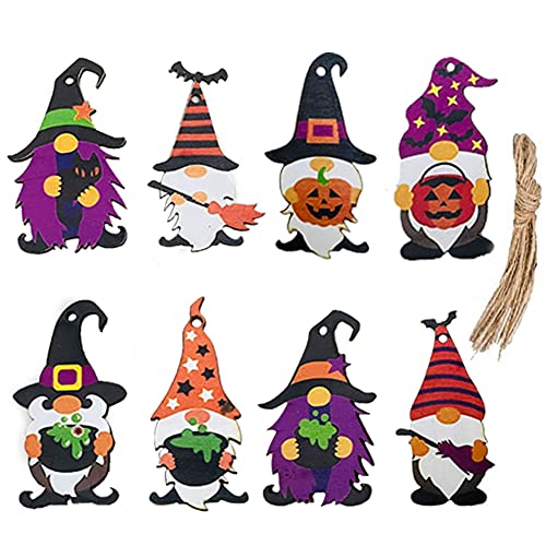 Morofme 24 Stück Halloween-Hängewichtel aus Holz, Halloween-Hängeanhänger aus Holz mit Seil, Halloween-Eva-Motto-Hängedekoration für Halloween-Ferienhausdekoration, Partyzubehör Morofme 24 Stück Halloween-Hängewichtel aus Holz, Halloween-Hängeanhänger aus Holz mit Seil, Halloween-Eva-Motto-Hängedekoration für Halloween-Ferienhausdekoration, Partyzubehör von Morofme