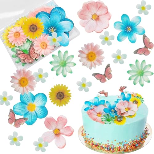 Morofme 55pcs Essbare Blume Schmetterlinge Kuchen Topper Waffel Papier Blume Cupcake Toppers Hawaiian Blume Kuchen Dekorationen Gemischte Größe für Tropische Luau Thema Geburtstag Baby Dusche Party Su Morofme 55pcs Essbare Blume Schmetterlinge Kuchen Topper Waffel Papier Blume Cupcake Toppers Hawaiian Blume Kuchen Dekorationen Gemischte Größe für Tropische Luau Thema Geburtstag Baby Dusche Party Su von Morofme