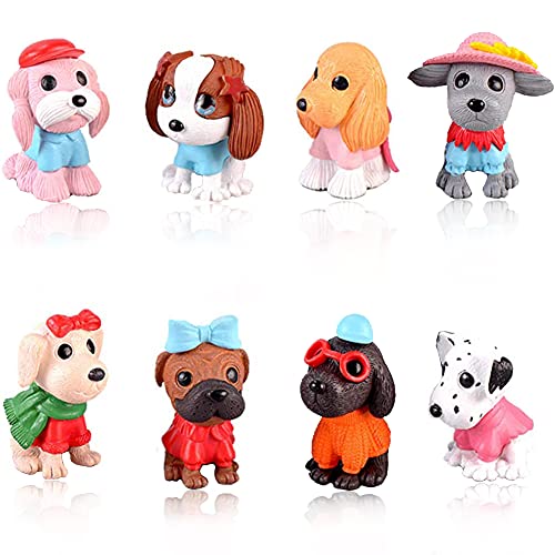 Morofme 8pcs Hundekuchen-Deckel, Welpen-Kuchen-Kuchen-Deckel, Mini-Hund-Welpen-Figuren Spielzeug, Hundekuchen-Dekorationen für Kinder Geburtstags-Baby-Dusche-Hunde-Tier-Thema-Partyzubehör Morofme 8pcs Hundekuchen-Deckel, Welpen-Kuchen-Kuchen-Deckel, Mini-Hund-Welpen-Figuren Spielzeug, Hundekuchen-Dekorationen für Kinder Geburtstags-Baby-Dusche-Hunde-Tier-Thema-Partyzubehör von Morofme