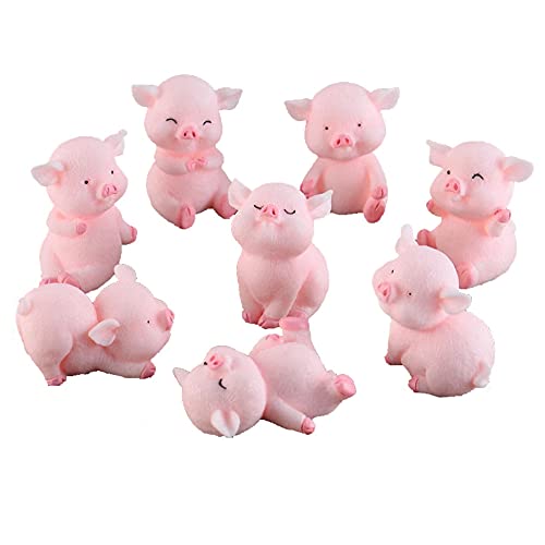 Morofme 8pcs Miniatur Schwein Figuren, Schwein Kuchen Cupcake Topper, Schwein Cerdo Charaktere Mini Spielzeug, Schwein Kuchen Dekorationen für Kinder Geburtstag Baby Dusche Schwein Thema Morofme 8pcs Miniatur Schwein Figuren, Schwein Kuchen Cupcake Topper, Schwein Cerdo Charaktere Mini Spielzeug, Schwein Kuchen Dekorationen für Kinder Geburtstag Baby Dusche Schwein Thema von Morofme