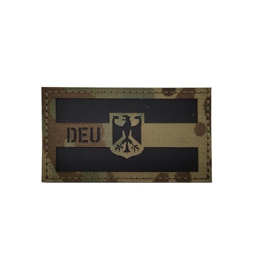 DEU Deutsche Flagge IR Infrarot Reflektierend Patches Klett Für Taktische Militär Kleidung Rucksack Baseballkappe Uniform Weste Hundegeschirr Patch von Morpome
