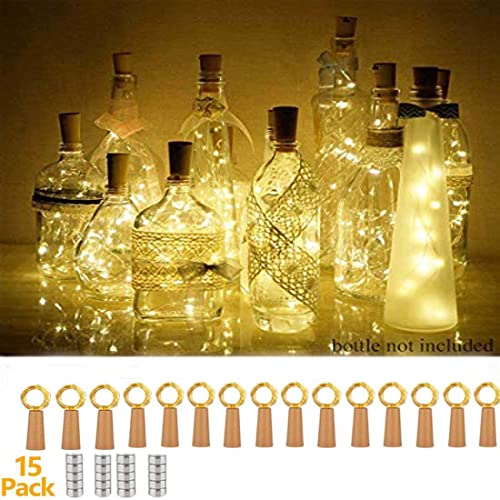 15 Stück LED Flaschenlicht, flaschenlichterkette korken 20 LEDs 2M lichterkette flasche batterie Weinflasche Lichter für DIY party deko Hochzeit 15 Stück LED Flaschenlicht, flaschenlichterkette korken 20 LEDs 2M lichterkette flasche batterie Weinflasche Lichter für DIY party deko Hochzeit von Morwealth