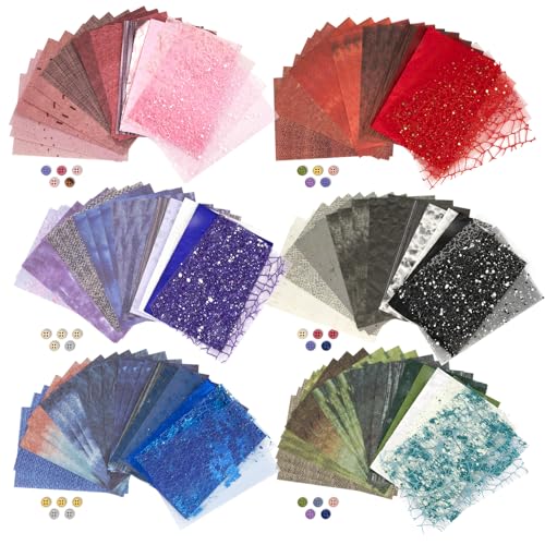 132 Blatt strukturiertes Scrapbook-Papier und Netzstoff, sortiert, 6 Stück, gemischtes Spezialpapier für Scrapbooking, Planer, Bullet Junk, Journal, Zubehör, 14 x 10 cm 132 Blatt strukturiertes Scrapbook-Papier und Netzstoff, sortiert, 6 Stück, gemischtes Spezialpapier für Scrapbooking, Planer, Bullet Junk, Journal, Zubehör, 14 x 10 cm von Mosa bear