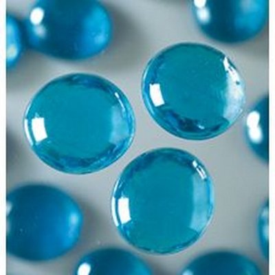 MosaixPro Schillernde Glasnuggets, 18-20 mm, 100 g, Hellblau, 20 Stück von MosaixPro