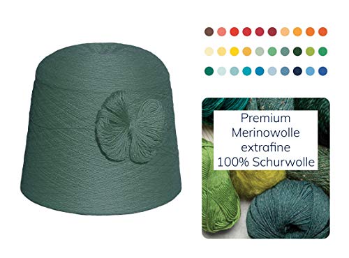 Strickwolle 1 kg 1000g Merinowolle Extrafine 100% Schurwolle Schafwolle Handstrick Wolle zum Stricken Häkelwolle Häkeln Garn Nadel 2,5 3 3,5 4 - Grün Smaragd Strickwolle 1 kg 1000g Merinowolle Extrafine 100% Schurwolle Schafwolle Handstrick Wolle zum Stricken Häkelwolle Häkeln Garn Nadel 2,5 3 3,5 4 - Grün Smaragd von Moschen-Bayern