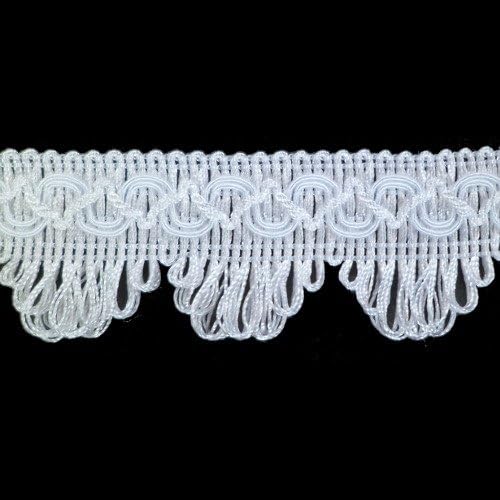 1 Meter Dekoborte Breite 3,5 cm Farbe weiß Brokatborten Bänder Bordüre Brokat Spitze Posamentenborte für Kissen Kleidung Kostüme uzw. 1 Meter Dekoborte Breite 3,5 cm Farbe weiß Brokatborten Bänder Bordüre Brokat Spitze Posamentenborte für Kissen Kleidung Kostüme uzw. von Mosel Avenue Art & Gobelin Studio
