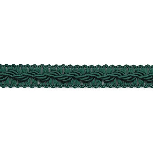 2 Meter Dekoborte 1,2 cm breit Farbe grün Schmuckband Spitze Bordüre Borte Posamentenborte Fransen Bänder für Kostüme Gardinen Karneval uzw von Mosel Avenue Art & Gobelin Studio