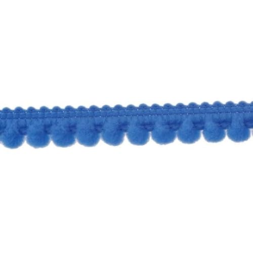 25 m Mini Bommelborte breite 10 mm breit Farbauswahl (ab 0,35 €/m) Pompomband Pompons DE (Blau) von Mosel Avenue Art & Gobelin Studio