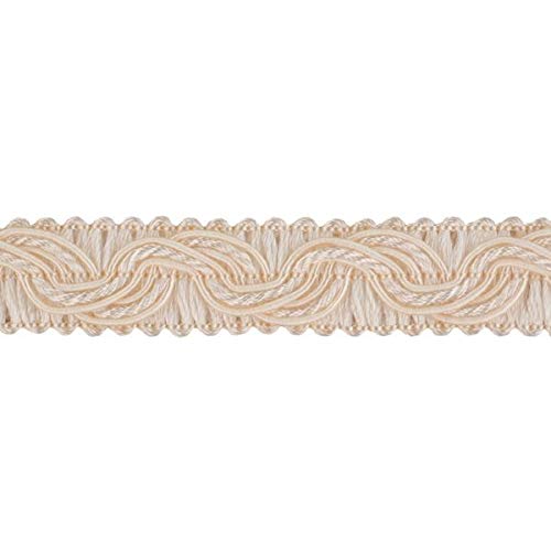 Feine Dekoborte Breite 1,6 cm Farbe cremeweiß Wellenmuster Brokatborten Bänder Bordüre Brokat Spitze Posamentenborte für Kissen Kleidung Kostüme DIY uzw. von Mosel Avenue Art & Gobelin Studio