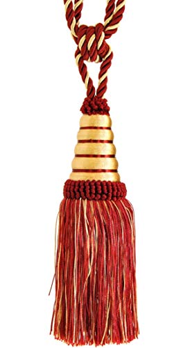 Mosel Avenue Art & Gobelin Studio Raffhalter Quaste 20 cm mit Kordel 60 cm/Dunkelweinrot Rot & Gold Gardinenhalter Quaste Raffhalter Halter für Gardinen Jugendstil Mosel Avenue Art & Gobelin Studio Raffhalter Quaste 20 cm mit Kordel 60 cm/Dunkelweinrot Rot & Gold Gardinenhalter Quaste Raffhalter Halter für Gardinen Jugendstil von Mosel Avenue Art & Gobelin Studio