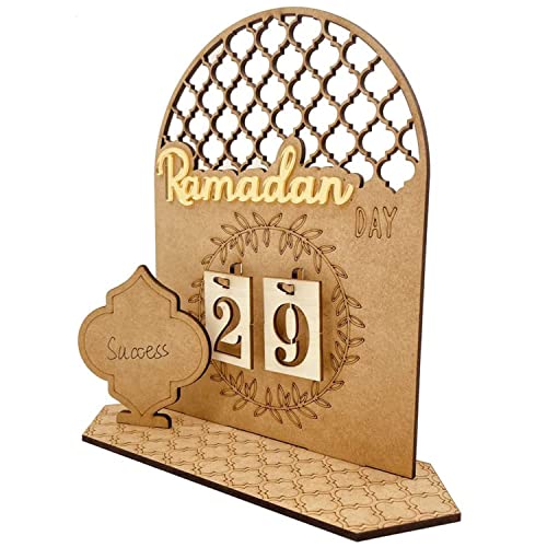Ramadan Countdown-Kalender aus Holz – 30 Tage Til Eid – Ramadan-Dekorationen für Zuhause – Ramadan-Geschenk für Kinder – Ramadan- und Eid-Dekor (Stil C) von Moskado