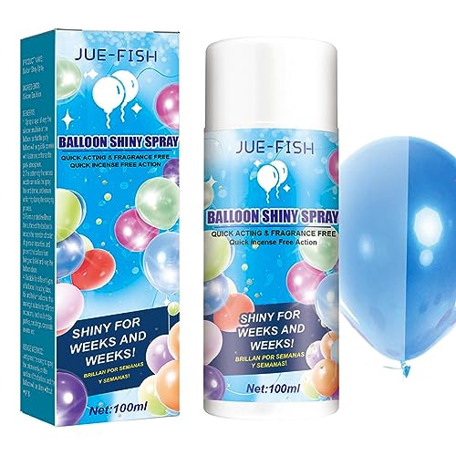 Balloon High Shine Spray – Ballon-Glanzspray, Glanzspray für Latexballons, sofortiger Glanz, glänzendes Glanzspray für Partydekoration, Ballon-Glanzspray für Geburtstage, Hochzeiten, Weihnachten von Moslate