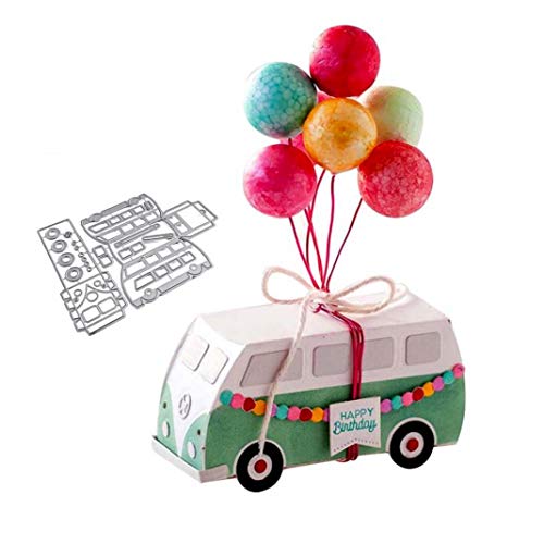 Mothcattl Stanzschablonen, Bus-Luftballons, Metall-Stanzformen, Kartenherstellung, Prägeschablone, DIY, Scrapbook, Album, Papierkarten, Basteldekoration… Mothcattl Stanzschablonen, Bus-Luftballons, Metall-Stanzformen, Kartenherstellung, Prägeschablone, DIY, Scrapbook, Album, Papierkarten, Basteldekoration… von Mothcattl