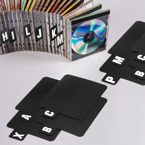 MotiMind 26 Stück Schallplatten-Trennblätter A-Z, DVD, alphabetische Organizer, Trennblätter mit Alphabet-Tabs, Aufbewahrung, CD-Plattenhalter, Karteikarte für Schallplatten, Alben, Datei, einseitig MotiMind 26 Stück Schallplatten-Trennblätter A-Z, DVD, alphabetische Organizer, Trennblätter mit Alphabet-Tabs, Aufbewahrung, CD-Plattenhalter, Karteikarte für Schallplatten, Alben, Datei, einseitig von MotiMind